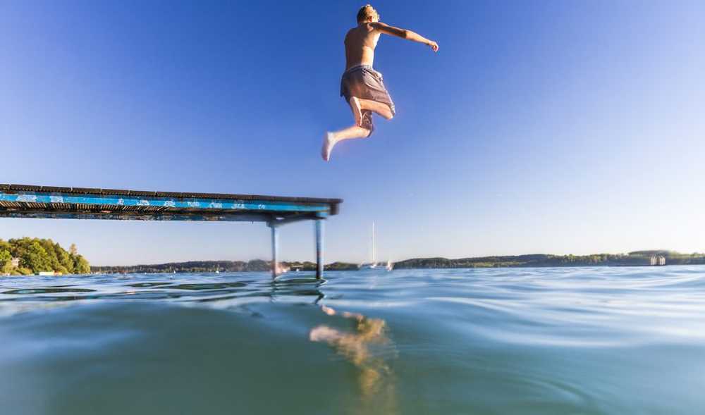 Attention lors de la baignade Dans les lacs non gardés, le risque de noyade est élevé